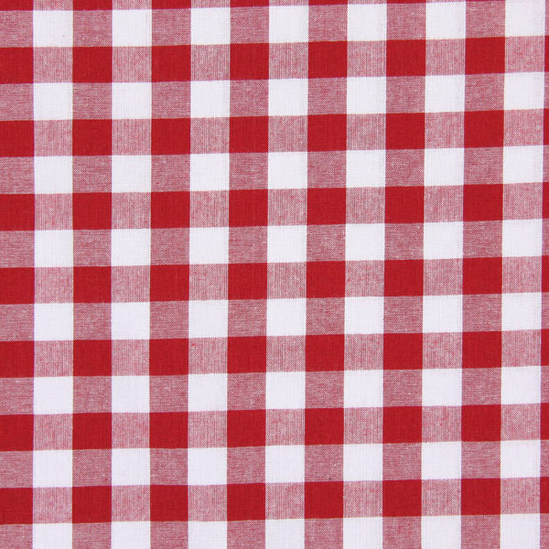 Tela de algodón Cuadros vichy 1,7 cm – rojo/blanco,  image number 1