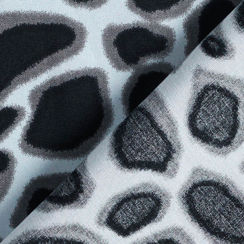 Tela de viscosa leopardo – azul claro/negro,  image number 4