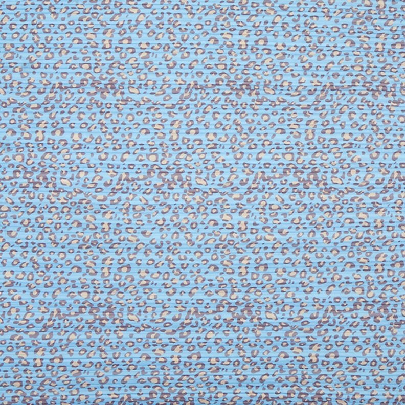Patrón de leopardo plisado – azul claro,  image number 1
