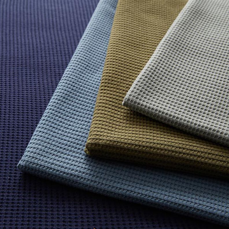 Jersey de algodón con relieves Uni – azul marino,  image number 5