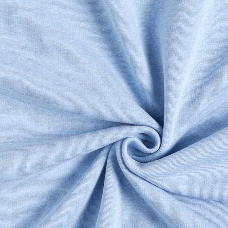 Tela de sudadera Melange brillante – azul claro,  image number 1
