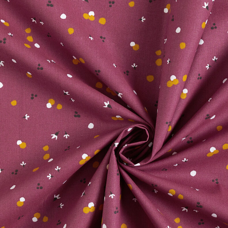 Tela de algodón Cretona Puntos de colores – merlot,  image number 3