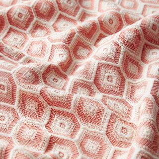 Jacquard stretch Rombos – coral, 