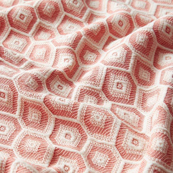 Jacquard stretch Rombos – coral,  image number 2