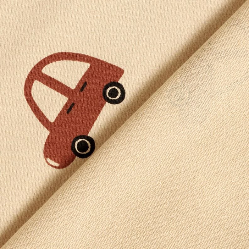 Felpa francesa veraniega Grandes coches retro &ndash; crema,  image number 4