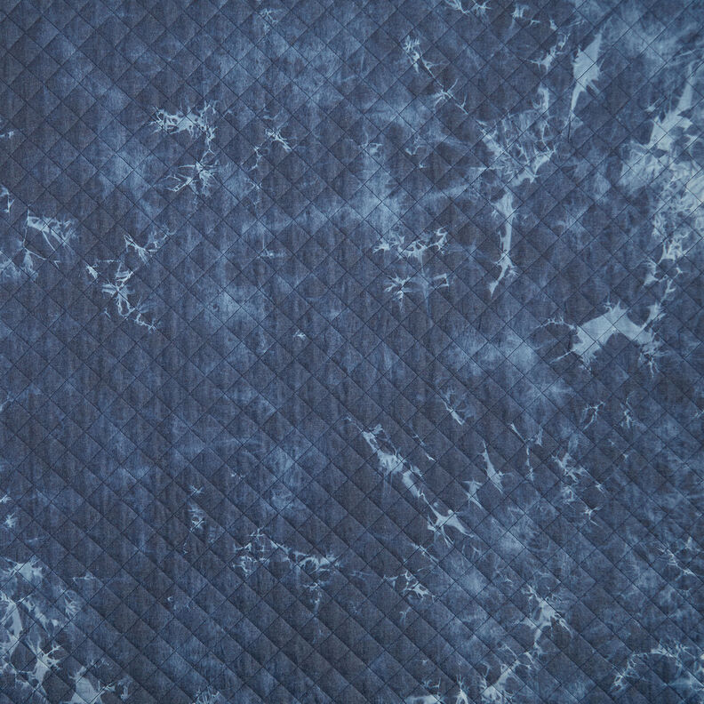 Tejido acolchado chambray teñido anudado – azul vaquero,  image number 1