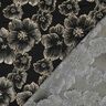 Jacquard Flores con efecto 3D – negro/almendra,  thumbnail number 4