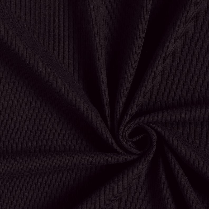 Jersey canelado Textura fina 2-1-1-1 &ndash; negro,  image number 1