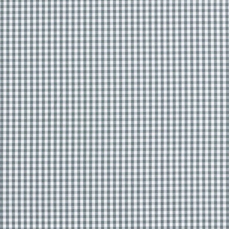 Popelina de algodón a cuadros Vichy – gris/blanco,  image number 1