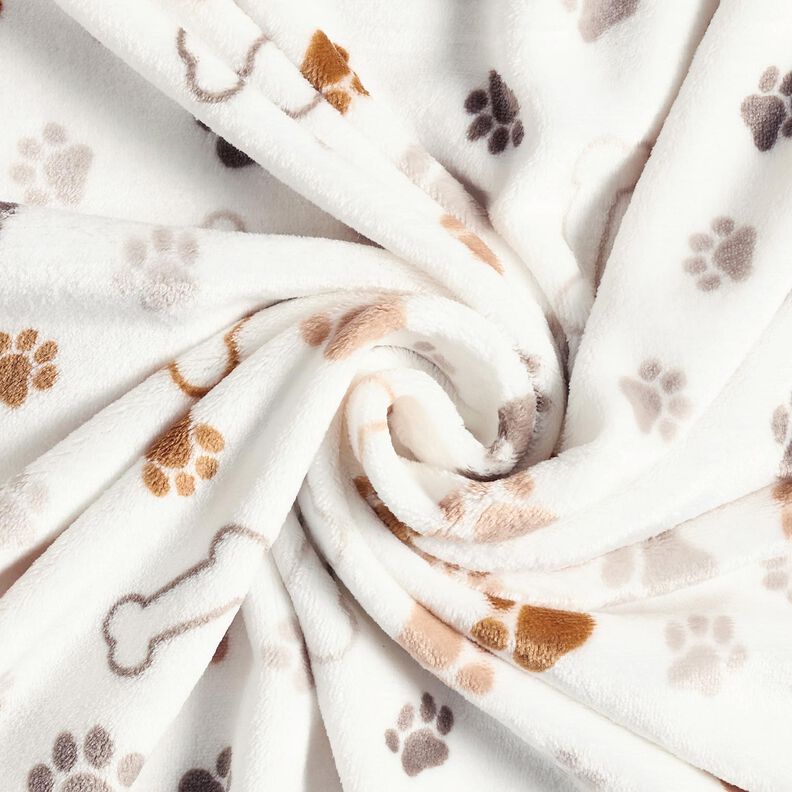 Polar suave Patas y huesos – marfil/marrón oscuro,  image number 3