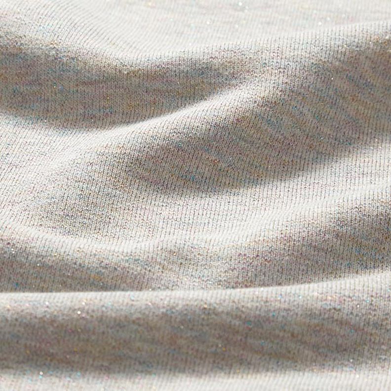 Tela de sudadera Brillante – gris plateado,  image number 4