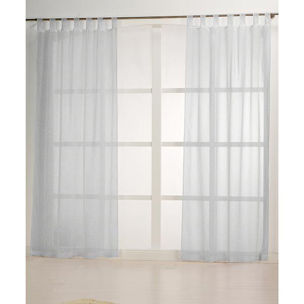 Tejido para cortinas Voile Apariencia de lino 300 cm – gris plateado,  image number 5