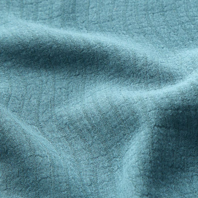 Mezcla de lino y algodón Jacquard Estampado onda – azul grisáceo pálido,  image number 2