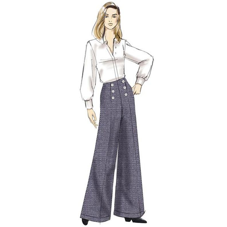 Pantalones de cintura alta, Very Easy Vogue9282 | 32 - 48,  image number 4