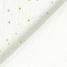 Muselina de algodón con manchas doradas dispersas – blanco/dorado,  thumbnail number 4