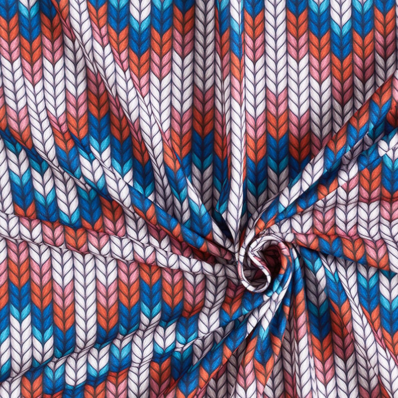 SHIELD PRO Tela de jersey antimicrobiana Knit – azul real/rojo | Albstoffe,  image number 3