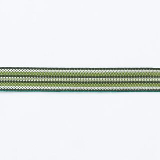 Cinta para tejer Étnica [ 15 mm ] – verde oscuro/verde hierba, 
