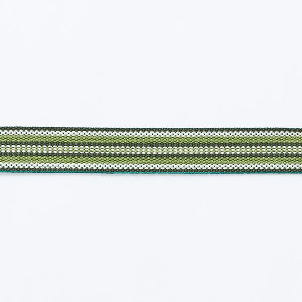 Cinta para tejer Étnica [ 15 mm ] – verde oscuro/verde hierba,  image number 1