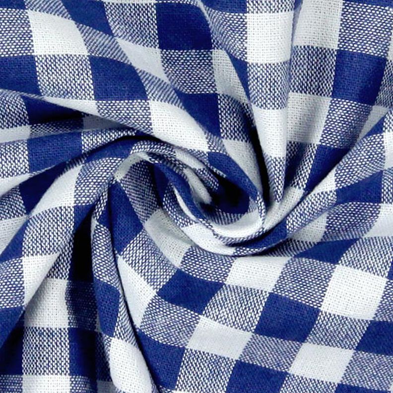 Tela de algodón Cuadros vichy 1 cm – azul real/blanco,  image number 2