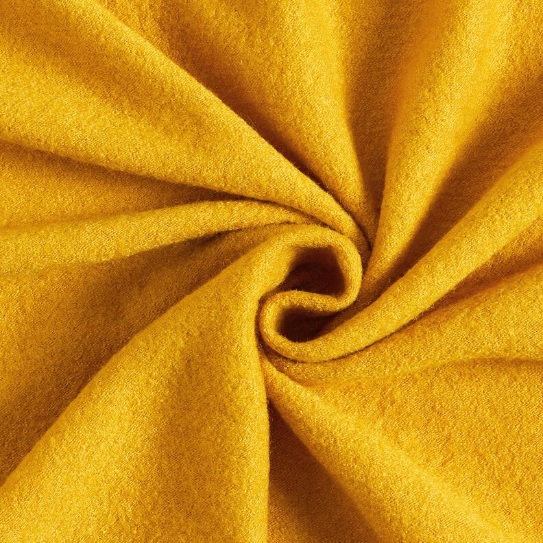 Tejido de punto ligero de mezcla de lana y viscosa – amarillo curry,  image number 1