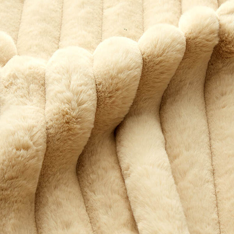 Tela de tapicería Nervadura suave – beige claro,  image number 3