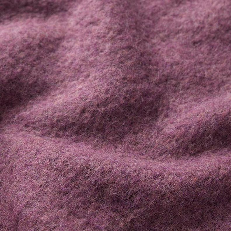 Mezcla de lana afieltrada melange – uva,  image number 2