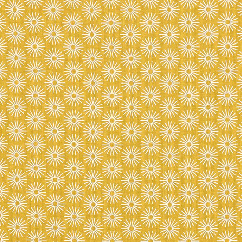 Tela de jersey de algodón brillan las flores – amarillo curry,  image number 1