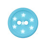 Botón de plástico Estrellas – turquesa,  thumbnail number 1