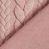 Tela de jersey jacquard Cloqué Punto trenzado – rosado,  thumbnail number 4