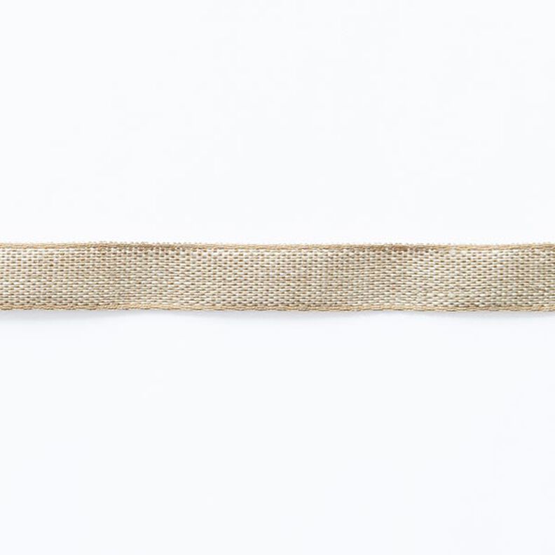 Cinta para tejer lino/algodón [ 10 mm ] – beige,  image number 1