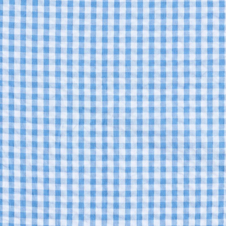 Tela Seersucker Algodón Cuadros tejidos – azul/blanco,  image number 1