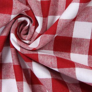 Tela de algodón Vichy - 1,7 cm – rojo, 