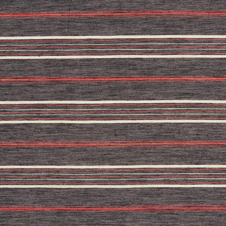 Tela de algodón Rayas horizontales irregulares – gris,  image number 1