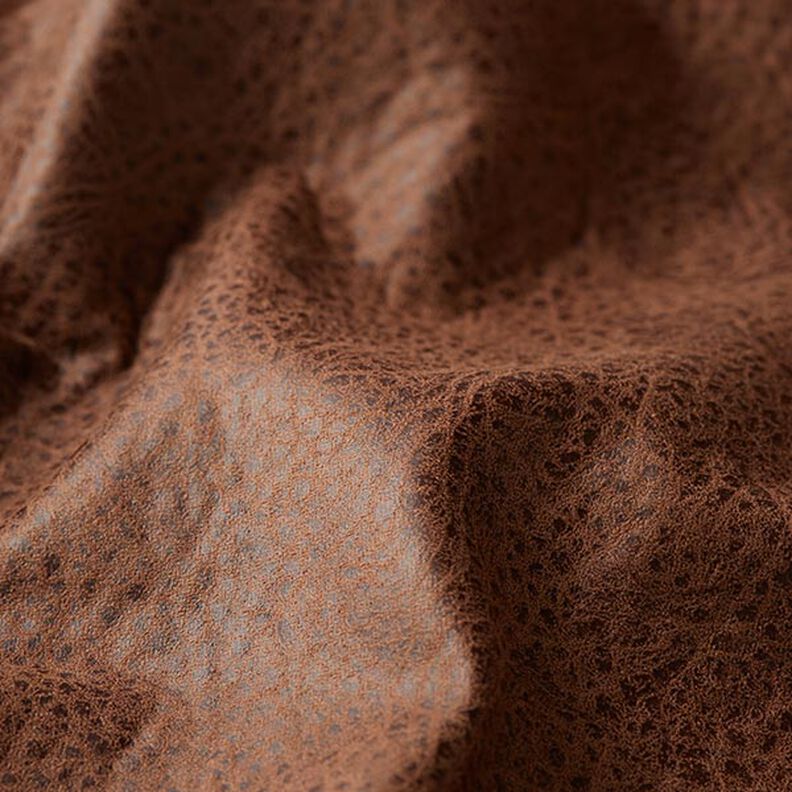 Tela de tapicería Imitación de piel – marrón medio,  image number 2