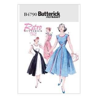 Vintage - Vestido, Butterick 4790|34 - 40|42 - 46, 