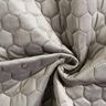 Tela de tapicería Terciopelo acolchado en diseño de panal – gris,  thumbnail number 5