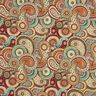 Tela decorativa Tapiz Paisley abstracto – beige claro/carmín,  thumbnail number 1