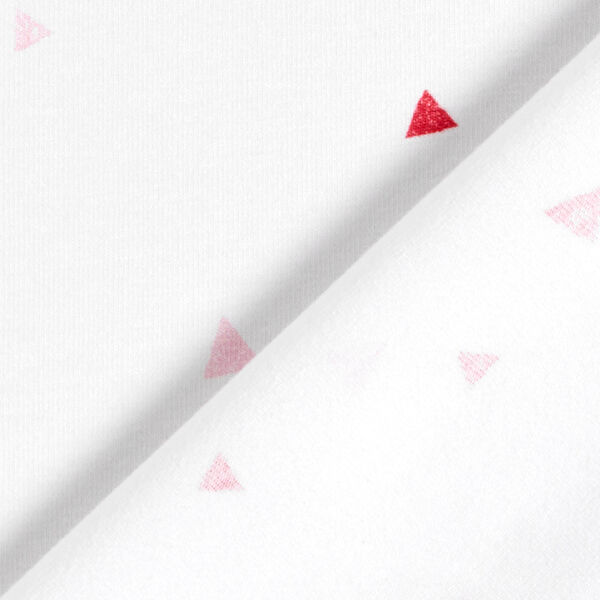 GOTS Tela de jersey de algodón Triángulos Apariencia de sello | Tula – blanco,  image number 4