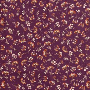 Tela de algodón Cretona Flores delicadas – uva, 