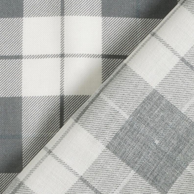 Tela fina de algodón a cuadros – gris claro/blanco,  image number 4