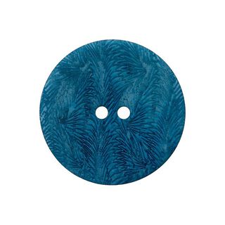 Botón de tagua de 2 agujeros [ 15 mm ] – azul turquesa, 