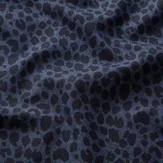 Vaquero elástico estampado leopardo – azul marino, 