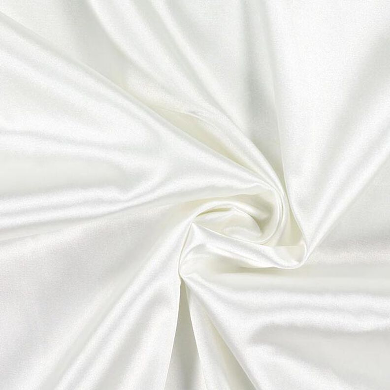 Stretch Satin – blanco lana,  image number 1