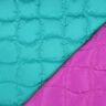 Tela acolchada Cuadrados ondulados – azul agua/púrpura,  thumbnail number 4