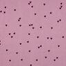 Jersey canelado Corazones dispersos | Poppy Fabrics – violeta pastel/merlot,  thumbnail number 1