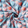 Popelina de algodón Corazones brillantes Impresión digital – azul claro,  thumbnail number 3