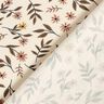 Tela de jersey de algodón Prado con flores Impresión digital – crema,  thumbnail number 4