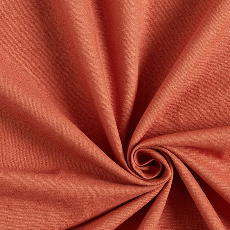 Mezcla de lino y algodón Uni – cobre,  image number 1