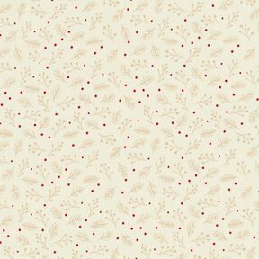 Tela de algodón Popelina Famas festivas – crema, 