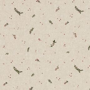 Tela decorativa Panama media Peque&ntilde;as bayas de invierno &ndash; naturaleza/carm&iacute;n, 